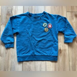 Patagonia Teal Blue sweatshirt with Logo Tag